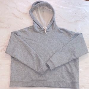 EVERLANE Classic French terry cropped hoodie